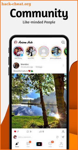 Anime Hub, Social Media Hentai screenshot