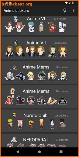 Anime Kawaii Stickers for WhatsApp - WAStickerApps screenshot