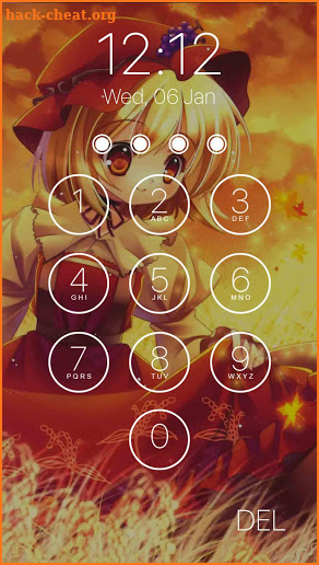 anime lock screen screenshot
