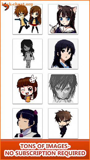 Anime Manga Color by Number - Pixel Art Coloring screenshot