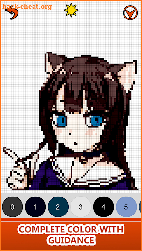 Anime Manga Color by Number - Pixel Art Coloring screenshot