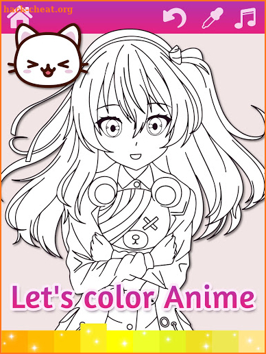 Anime Manga Coloring Pages with Animated Effects screenshot