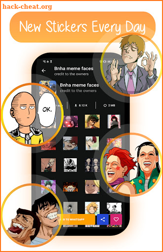 Anime Memes Stickers For WhatsApp 2021 screenshot