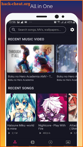 Anime Music & Wallpaper screenshot