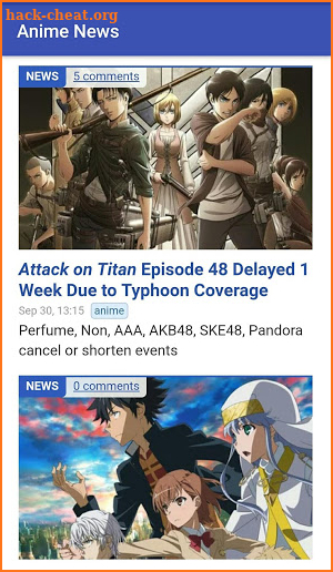 Anime News screenshot