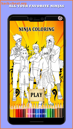 Anime Ninja Coloring screenshot