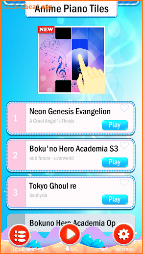 Anime Piano Tiles screenshot