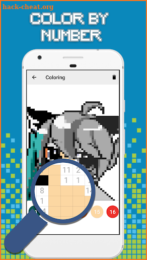 Anime Pixel Art - Sandbox Number Coloring screenshot