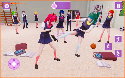 Anime School Girl Life Sim 3D screenshot