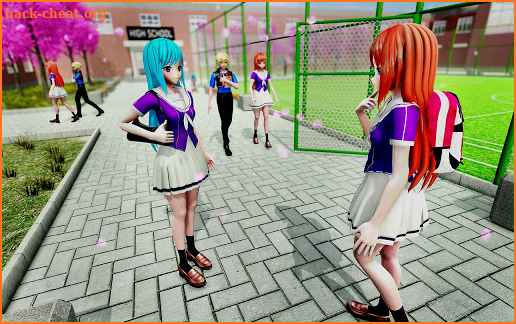 Anime School Girl Sim: High School Life Simulator screenshot