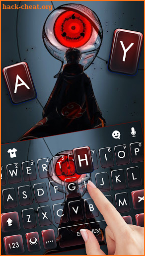 Anime Sharingan Keyboard Background screenshot