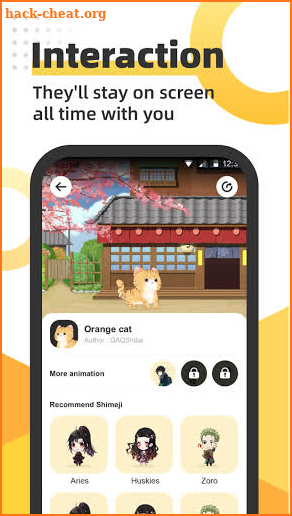 Anime Shimeji - anime widget customize your phone screenshot