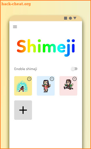 Anime Shimeji - Cool Sticker Animated on screen screenshot