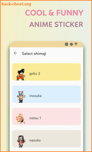 Anime Shimeji - Cool Sticker Animated on screen screenshot