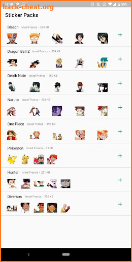 Anime Stickers for Whatsapp screenshot
