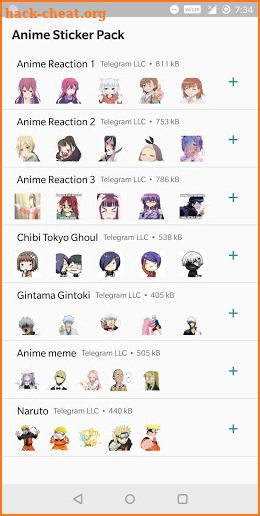 Anime Stickers Pack screenshot