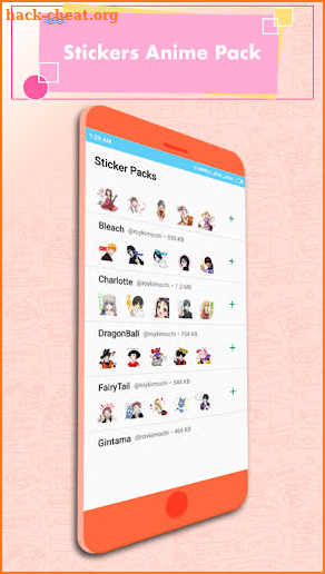 Anime Stickers - WAStickerApps screenshot