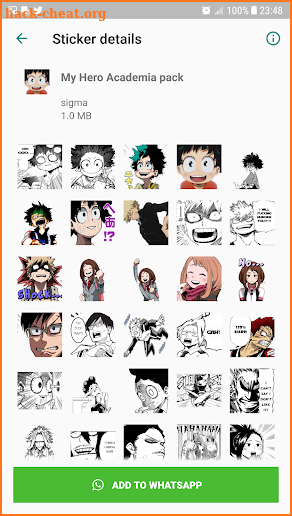 Anime stickers WhatsApp-Cartoon emoji. screenshot