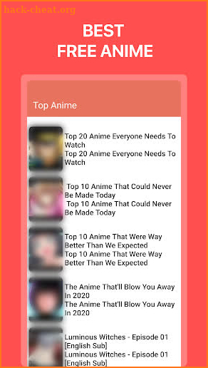 Anime tv - Watch Anime Online screenshot