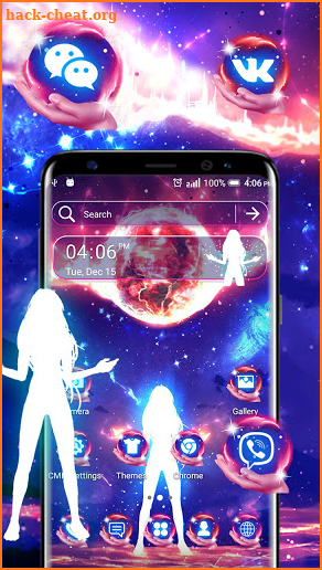 Anime Universe Girl Theme screenshot