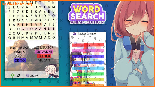 Anime Word Search screenshot