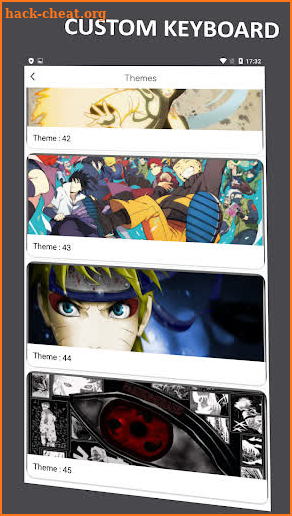 Anime Zruto Keyboard screenshot