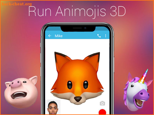 Animojis for Android - PHONEX 3D Emojis 🐼🐵 screenshot