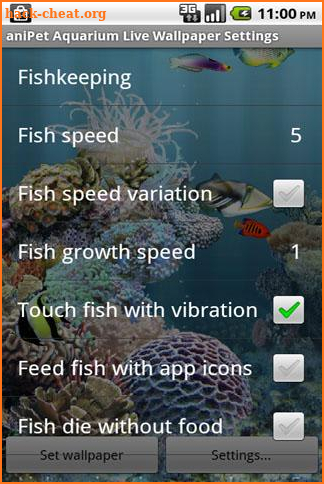 aniPet Aquarium Live Wallpaper screenshot