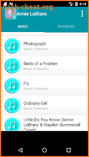 Annie LeBlanc Songs Full screenshot