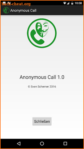 Anonym anrufen screenshot