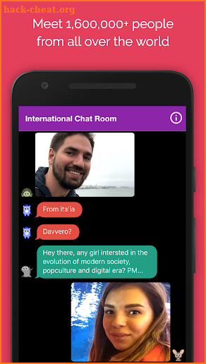Anonymous Chat Rooms App to Meet New People Online screenshot