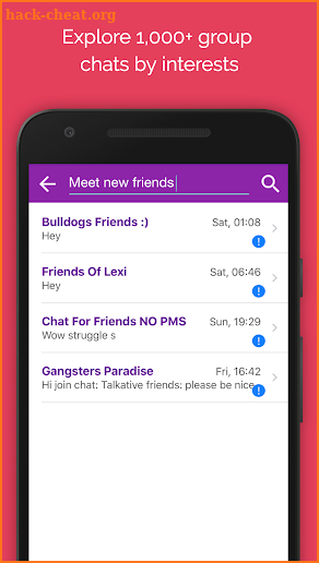Anonymous Chat Rooms App to Meet New People Online screenshot