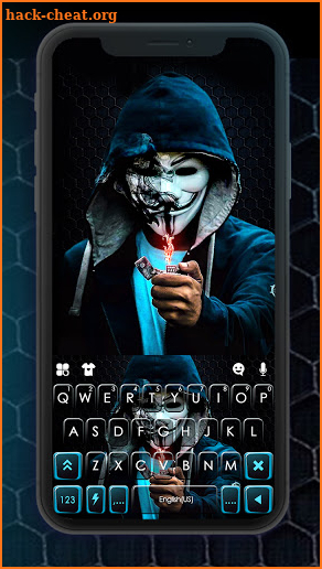 Anonymous Lighter Keyboard Background screenshot