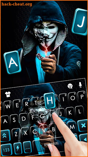 Anonymous Lighter Keyboard Background screenshot