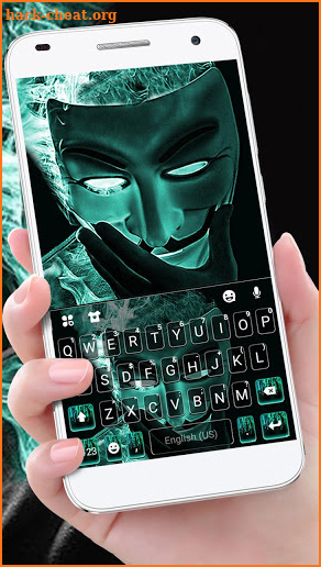 Anonymous Mask Keyboard Theme screenshot