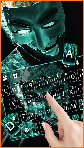 Anonymous Mask Keyboard Theme screenshot