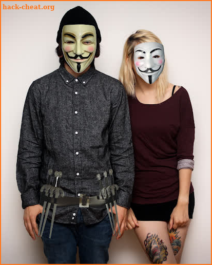 Anonymous Mask Photo Stickers screenshot