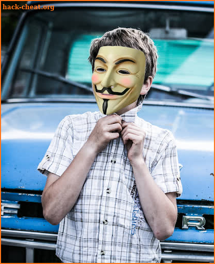 Anonymous Mask Photo Stickers screenshot