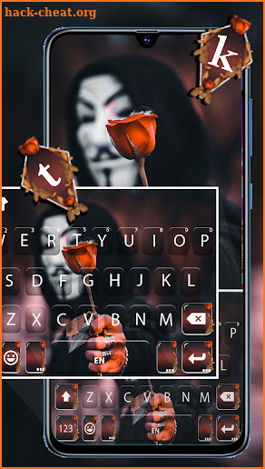 Anonymous Romance Keyboard Background screenshot