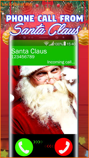 Answer call from Santa Claus (prank) screenshot