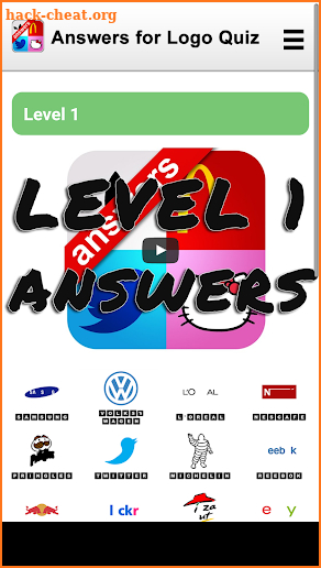 Answers for Logo Quiz screenshot