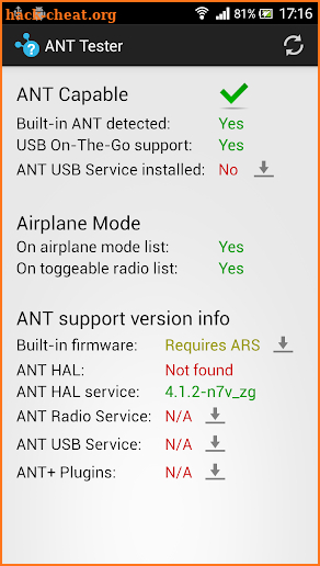 ANT Tester screenshot