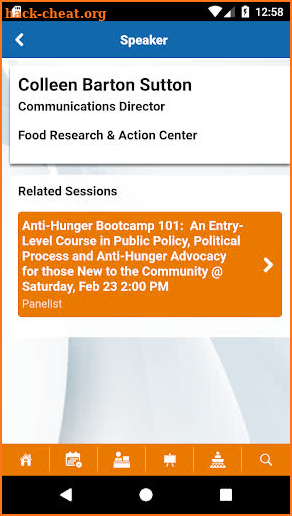 Anti-Hunger Policy Conference screenshot