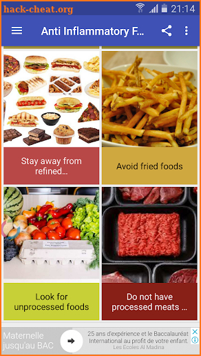 Anti Inflammatory Foods screenshot
