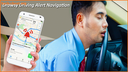 Anti-sleep Driving Alert Route Map screenshot