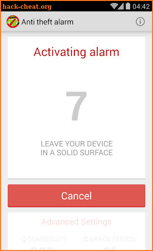 Anti Theft Alarm screenshot