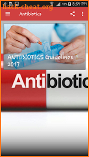 Antibiotics Guidelines 2017 screenshot