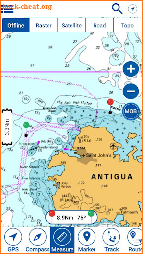 Antigua & Barbuda GPS Charts screenshot