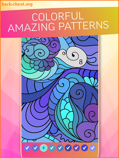 Antistress Coloring By Numbers For Adults screenshot