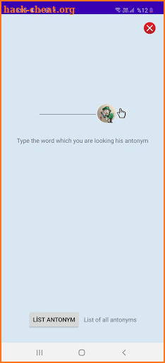 Antonyms English screenshot